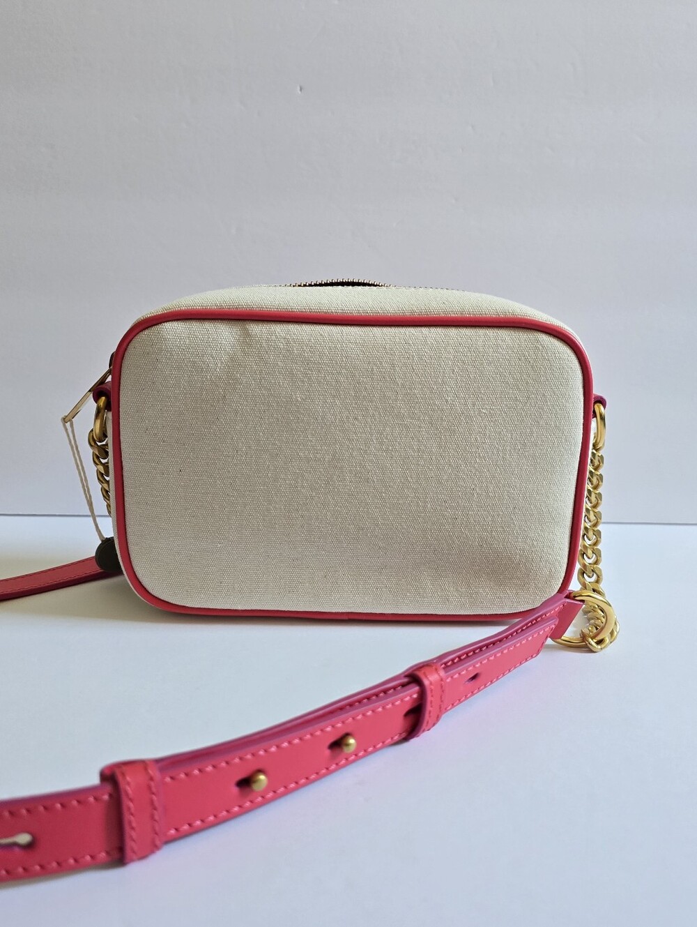 Balmain B-Army Small Camera Bag Natural Cream Pink - Picture 5 of 10
